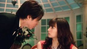 Kageyama (Sho Sakurai) confronts Reiko Hosho (Keiko Kitagawa)